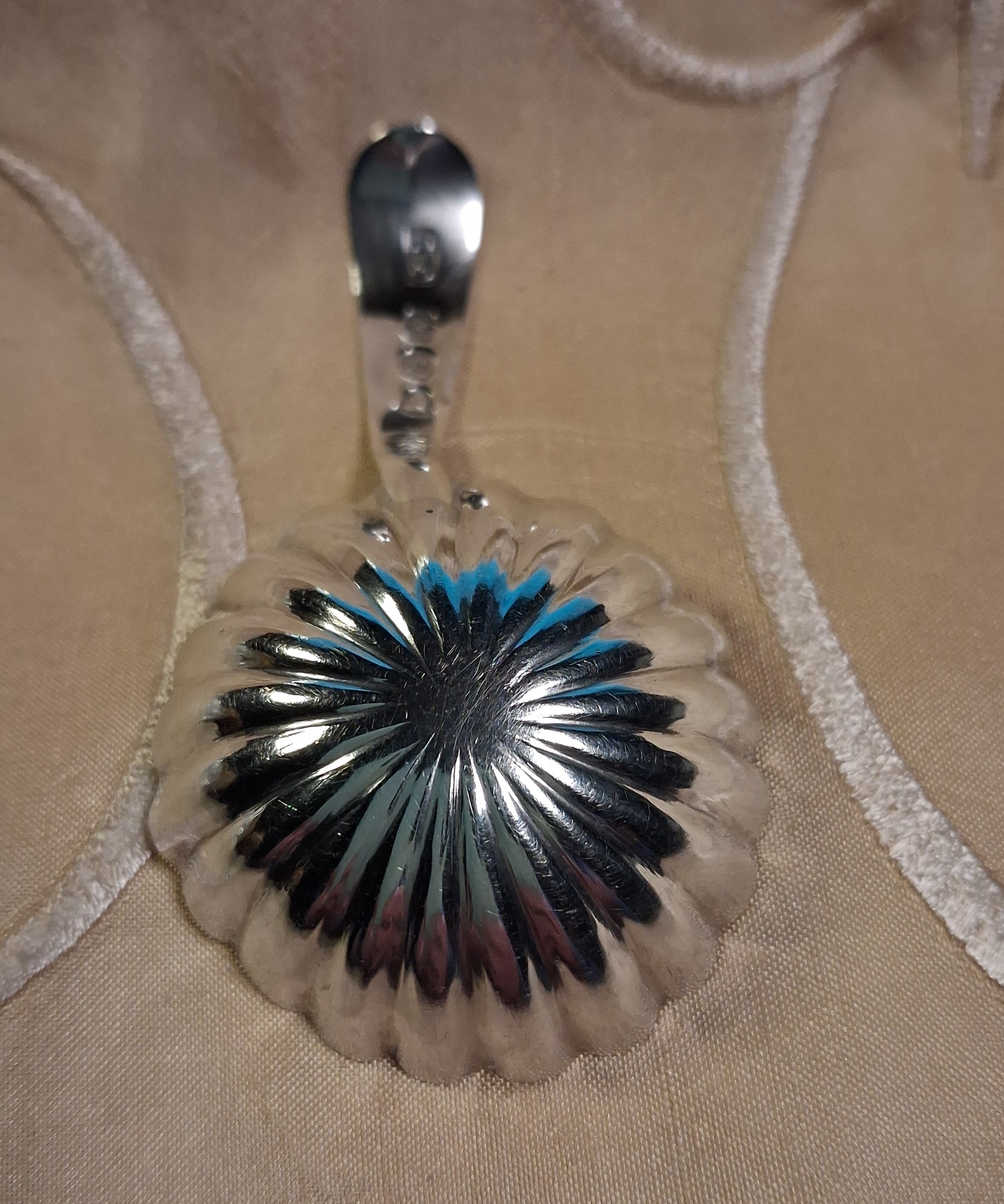 Antique George IV Sterling Silver Tea Caddy Spoon 1820