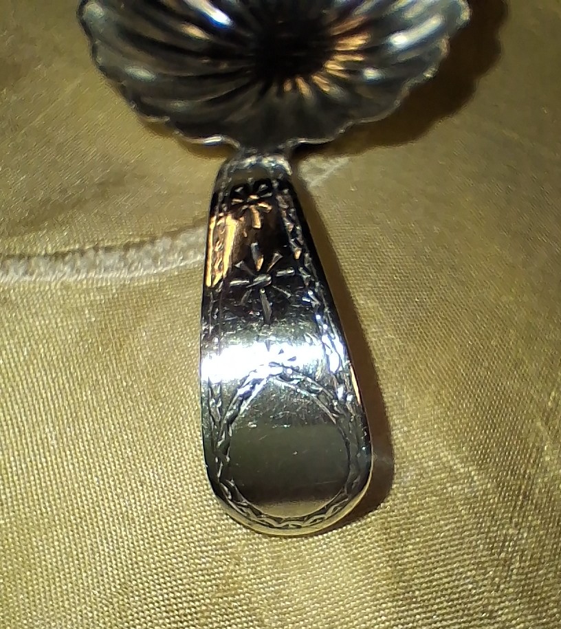 Antique George IV Sterling Silver Tea Caddy Spoon 1820