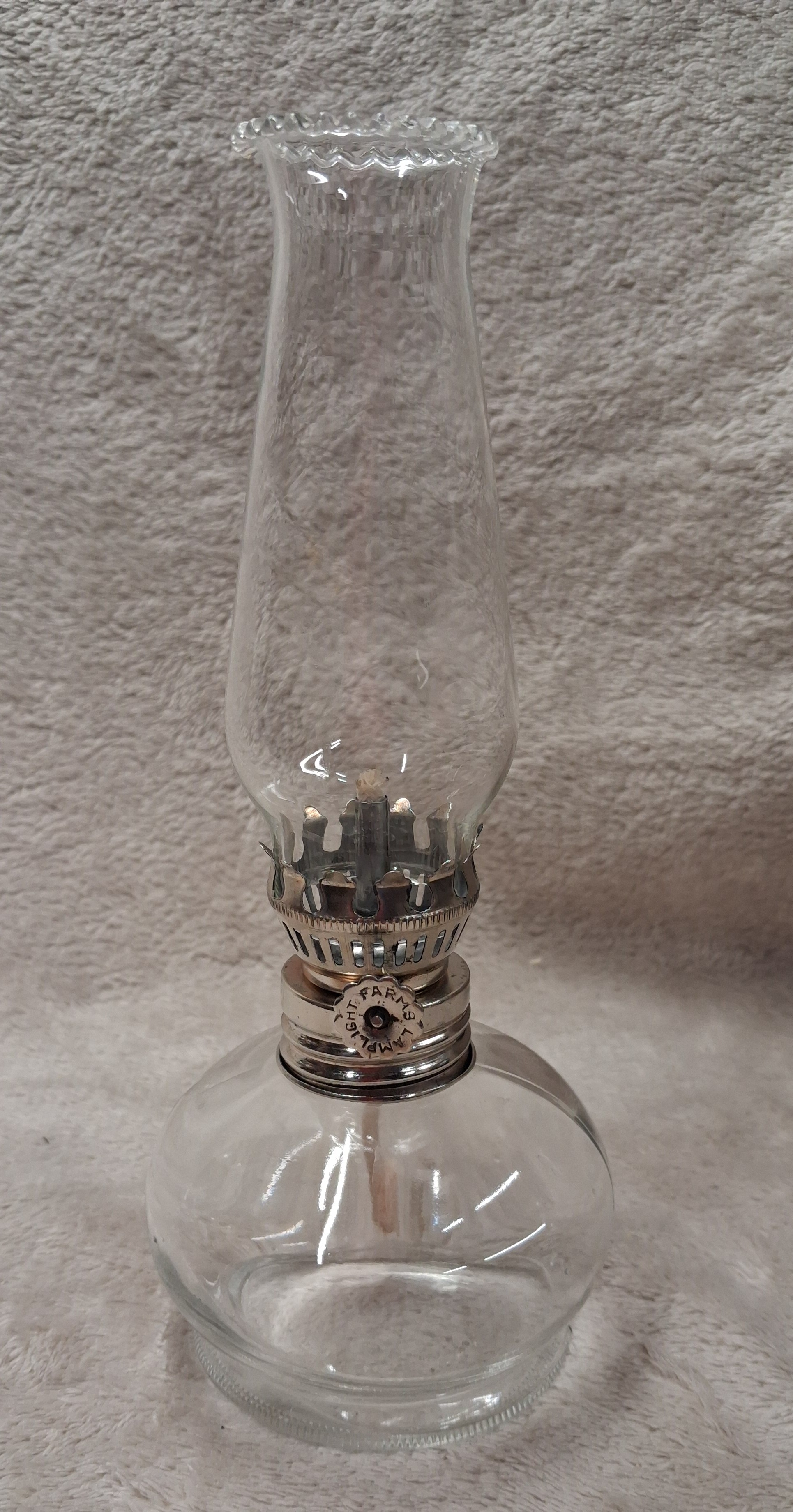 Vintage Small Clear Lamplight Farms Lamp from Italy