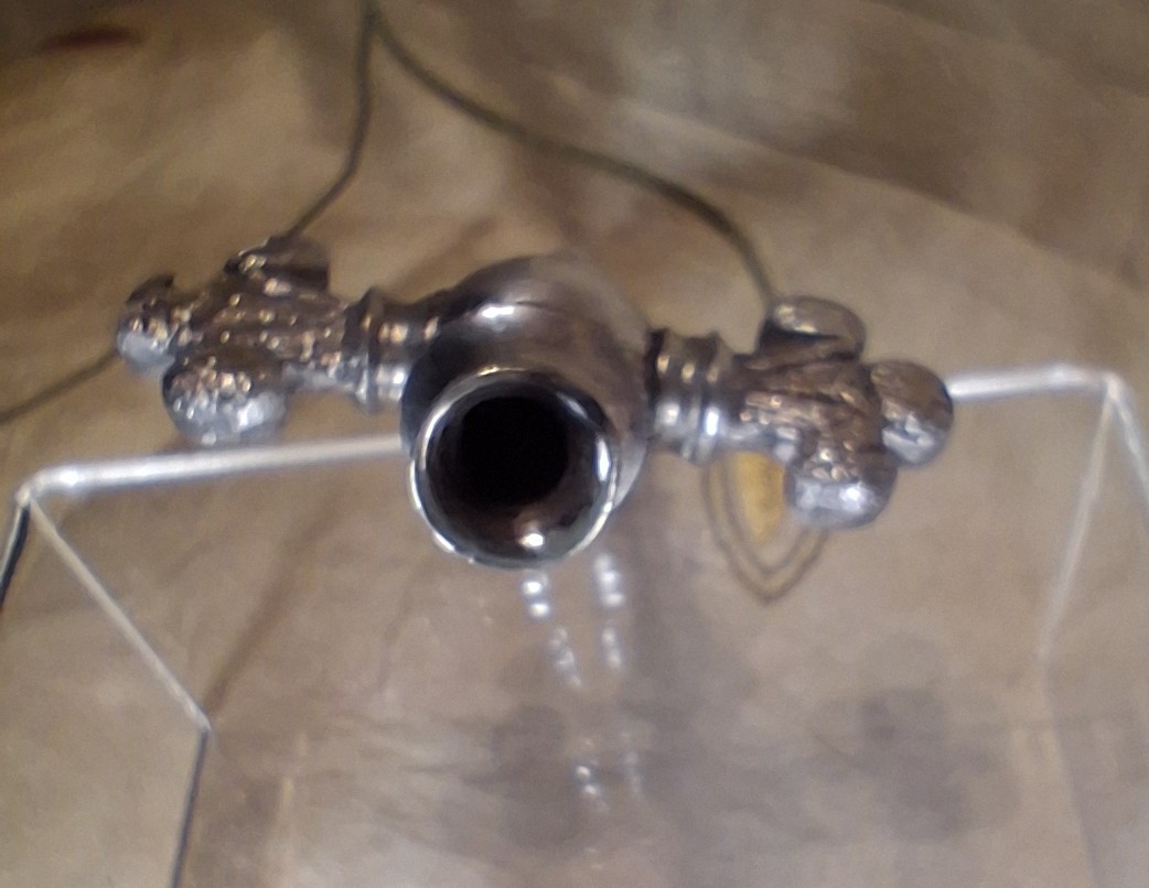 Antique Silver Metal Champagne or Soda Tap