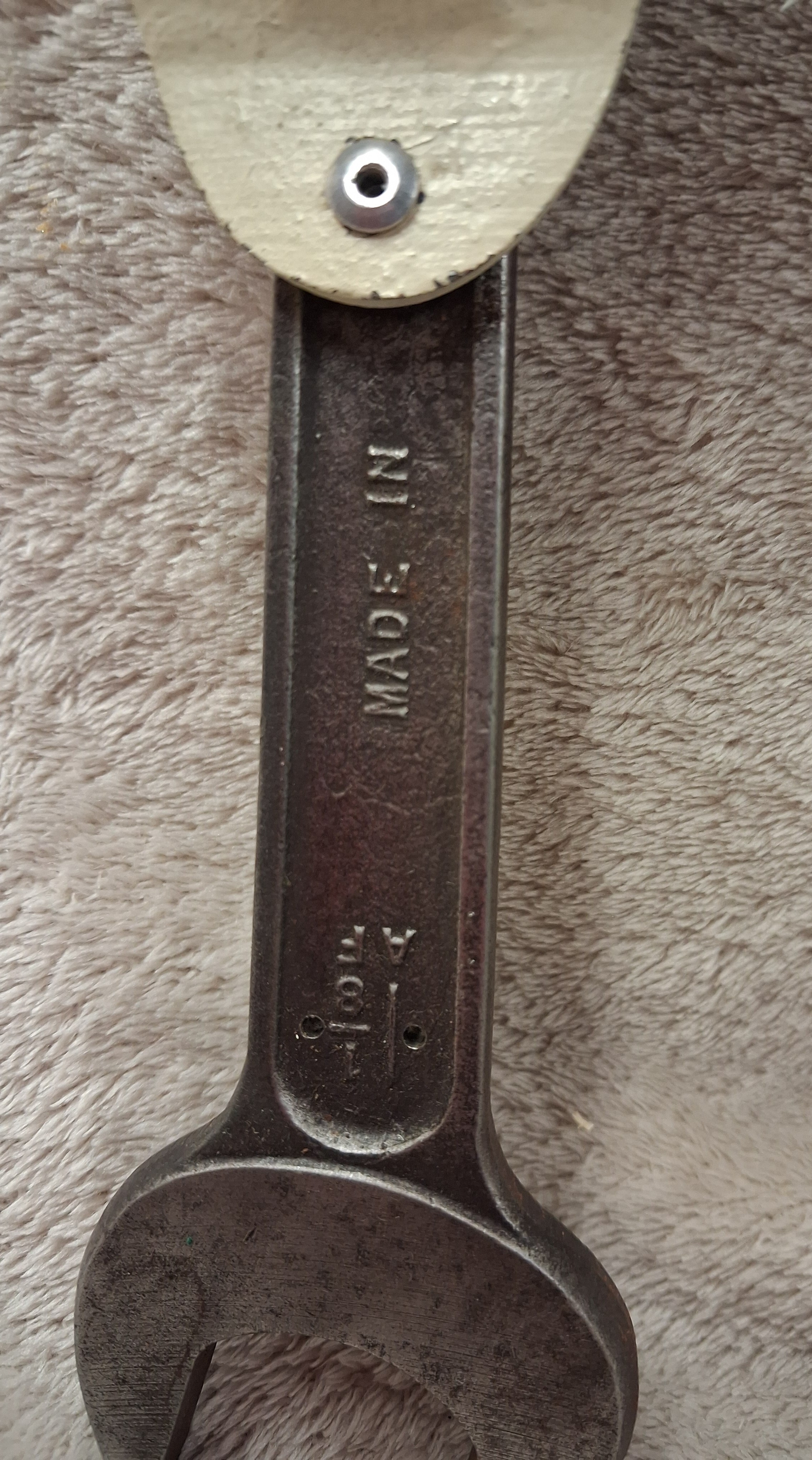 Vintage Wrench Bottle Opener with Norton Logo