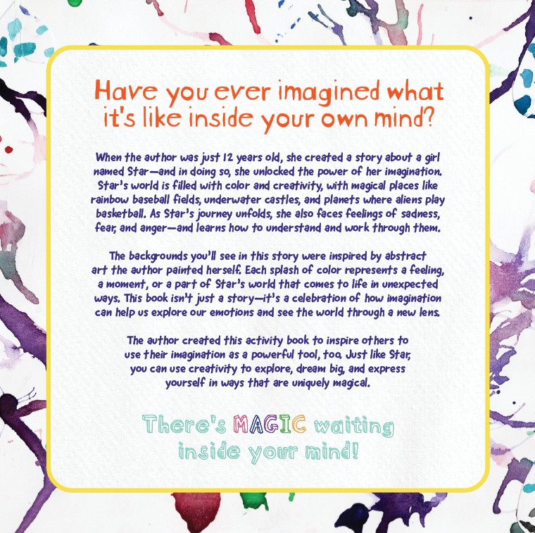 Stars Imagination: A Creative Journey of Art & Stories (Includes 20 Mixed Media Art Paper Sheets – 8.5" x 11")