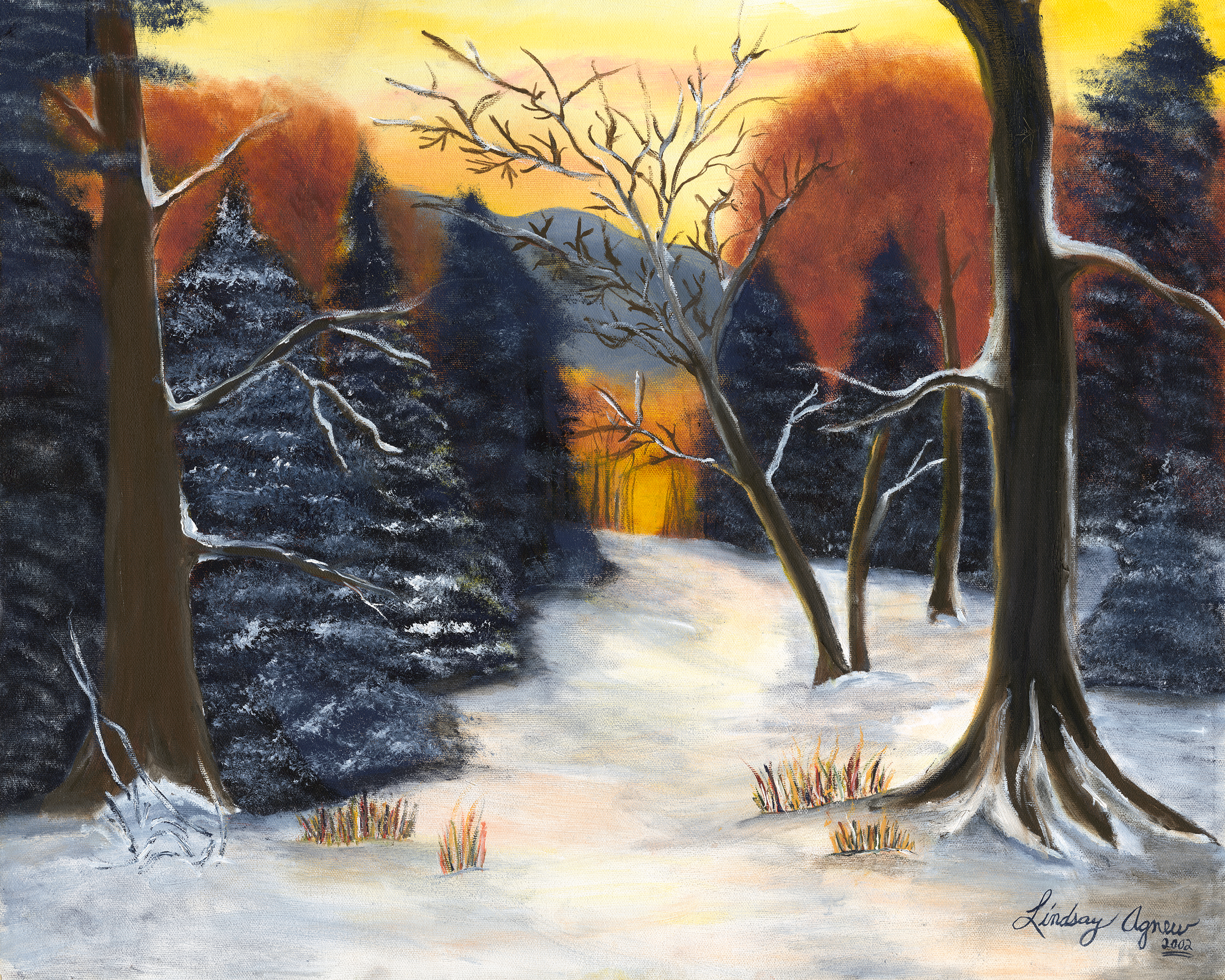 A Massachusetts Winter Sunset