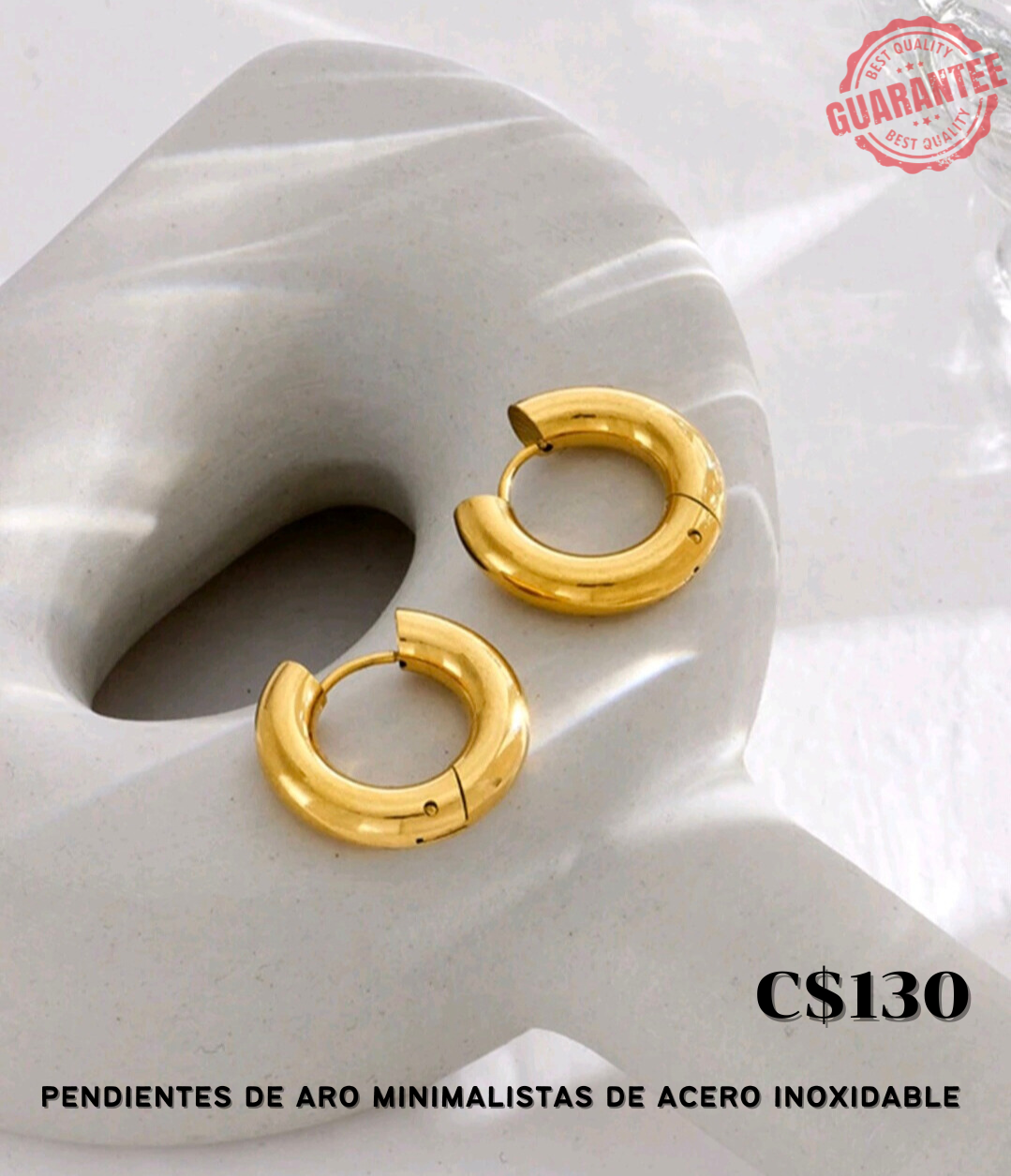 Pendientes de aro minimalistas