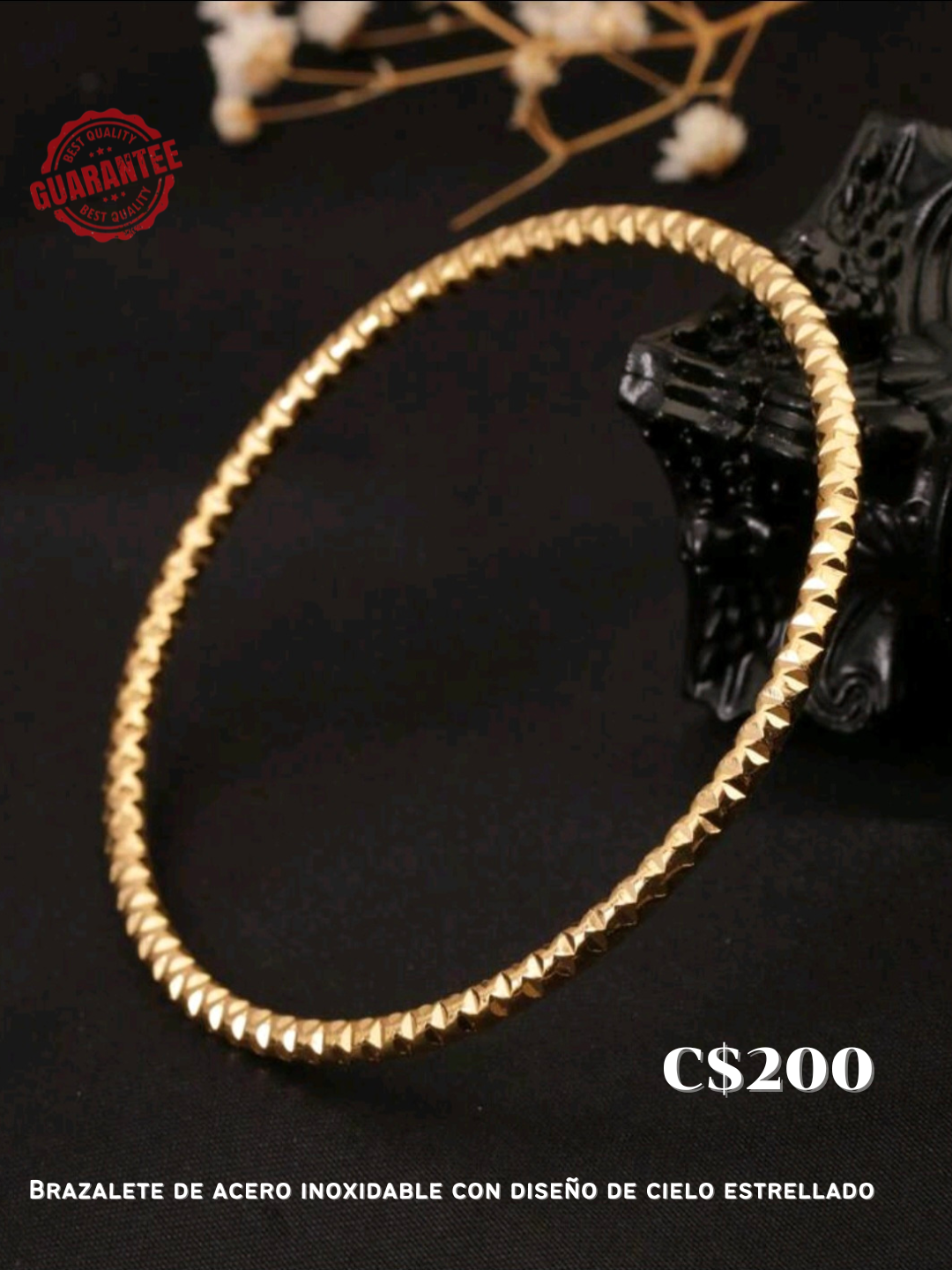 Brazalete de acero inoxidable