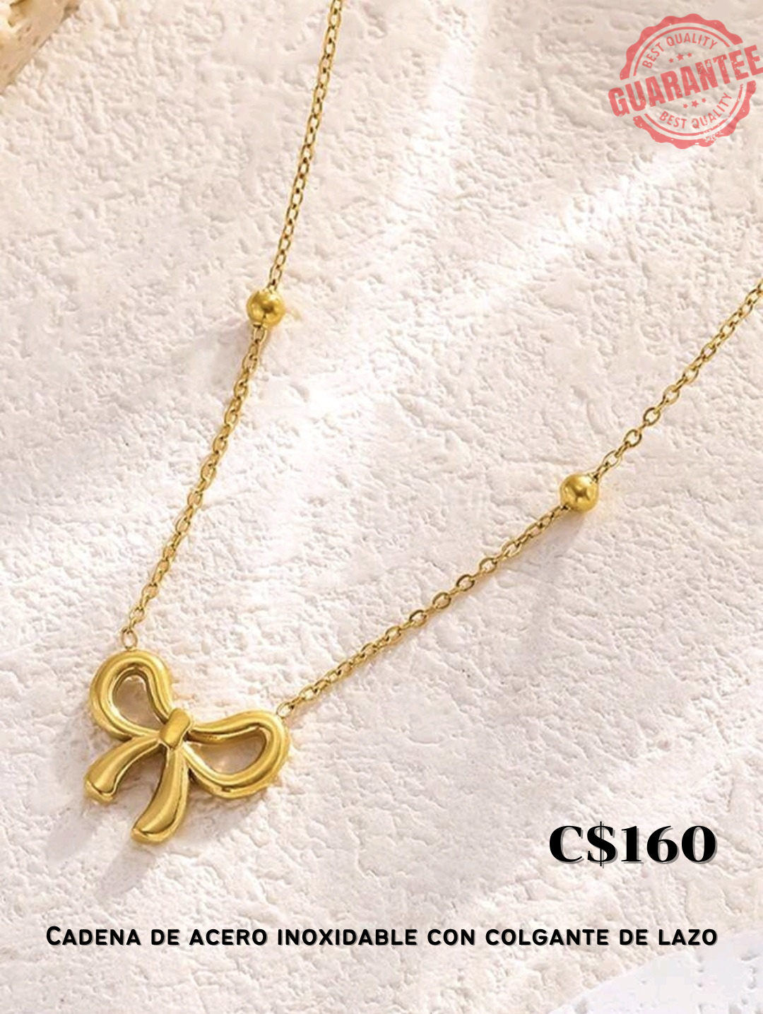 Cadena con Colgante de Lazo