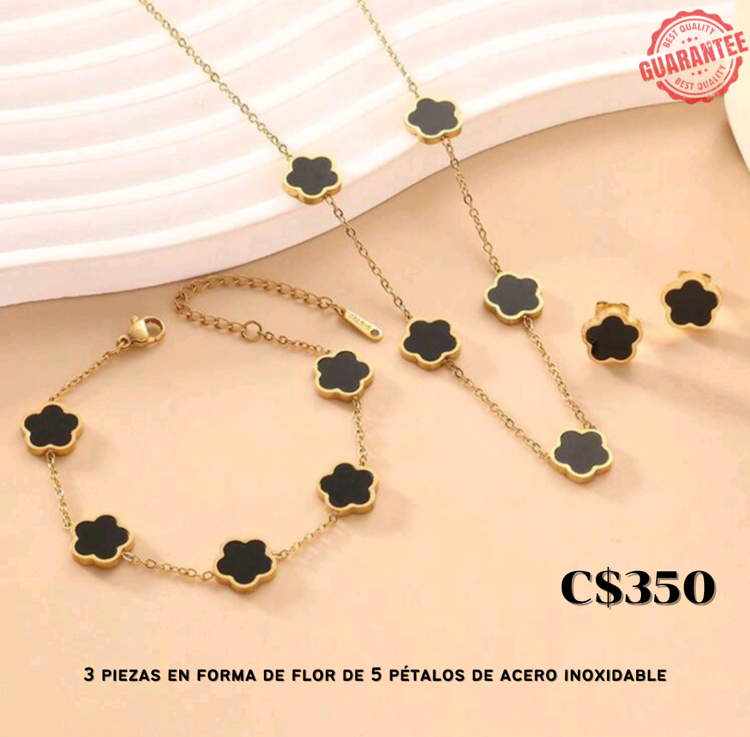 Conjunto de joyería de acero inoxidable