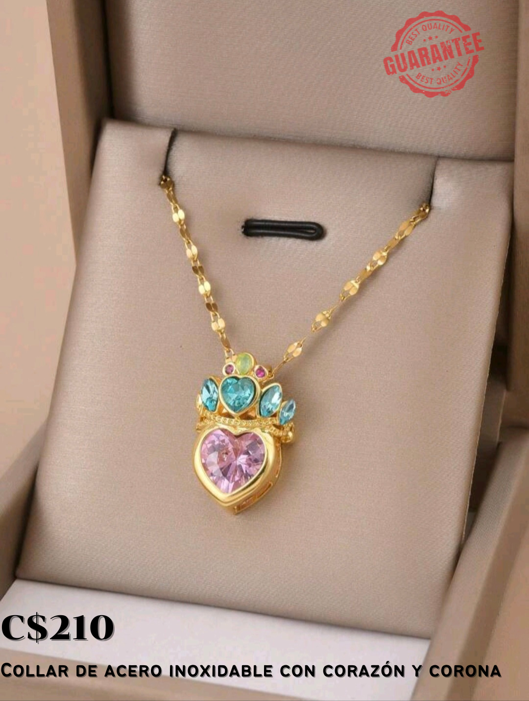 Collar con colgante de corazón