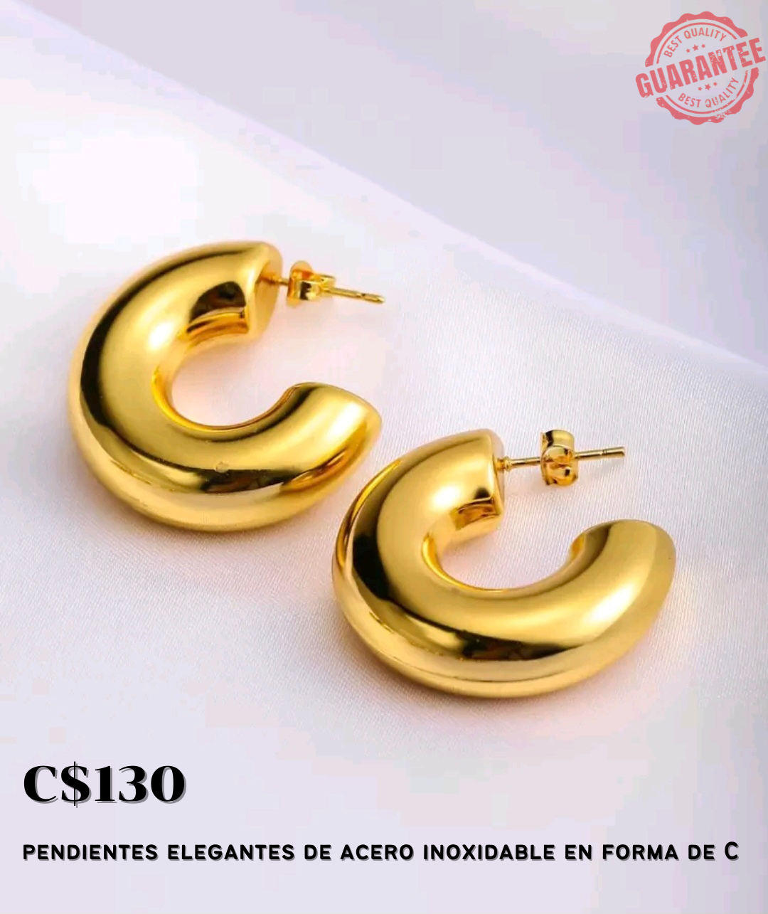 Pendientes de acero inoxidable