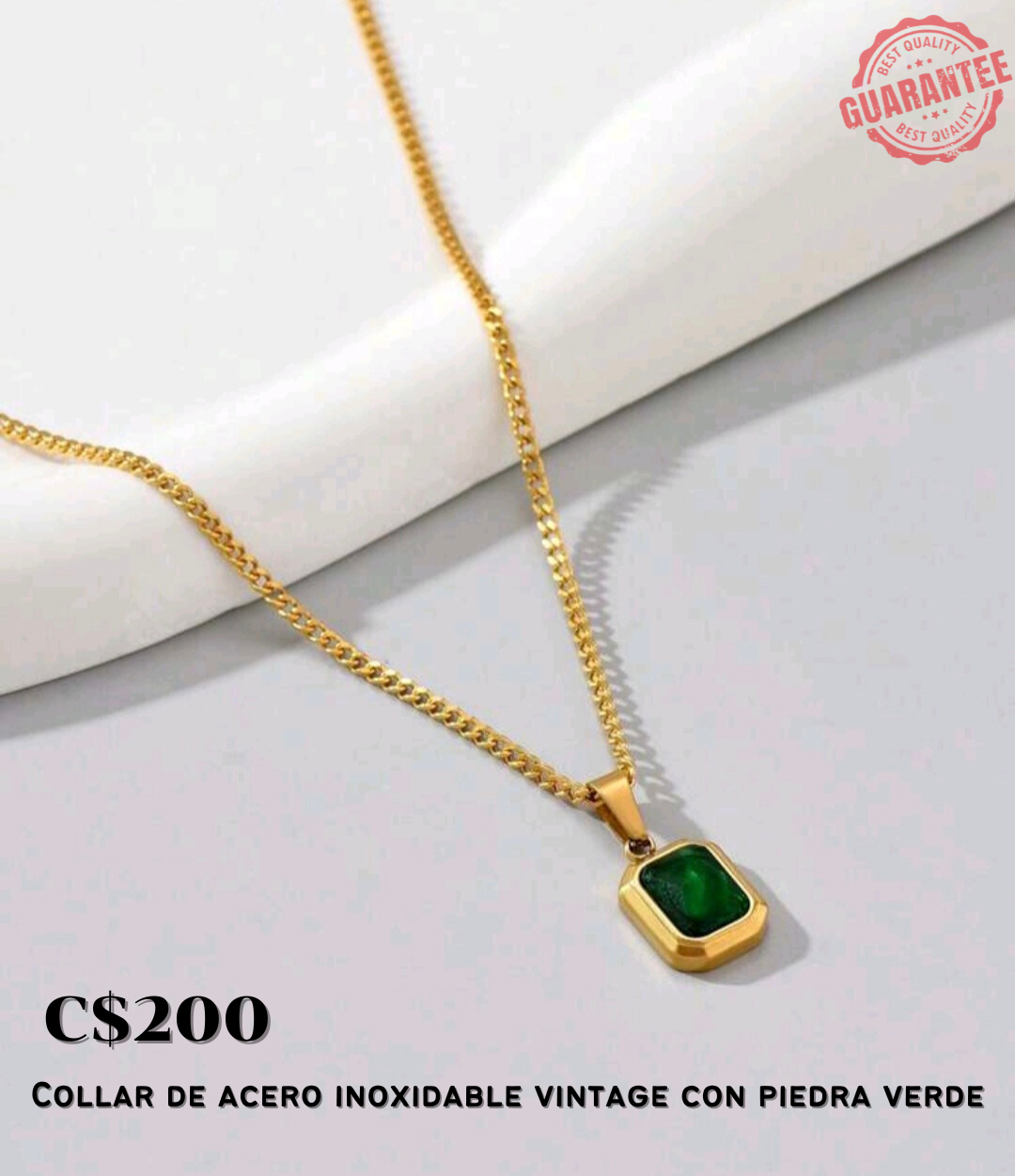 Collar de acero inoxidable