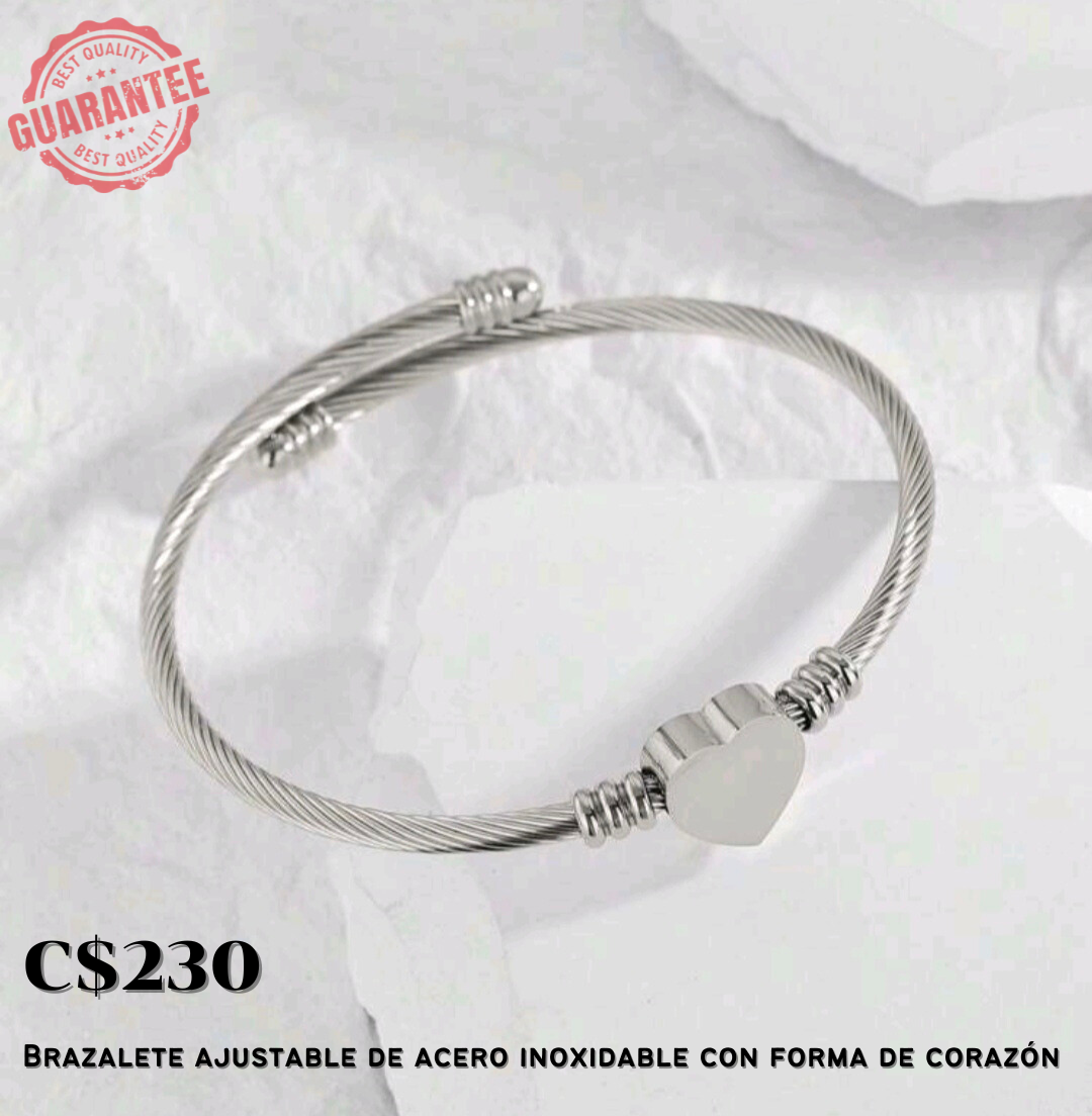 Brazalete de acero inoxidable