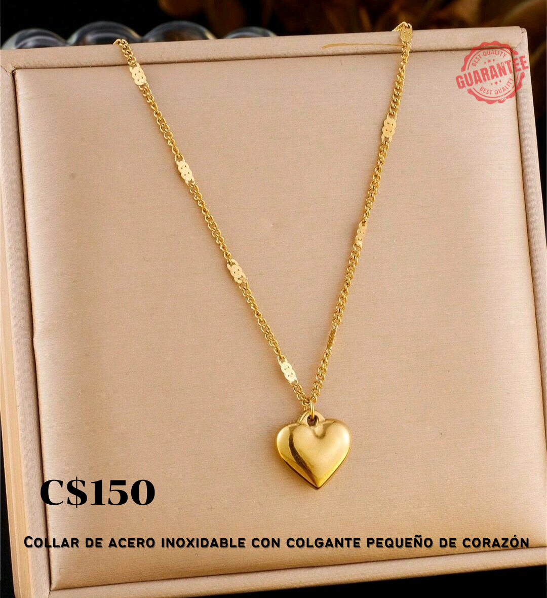 Collar de acero inoxidable