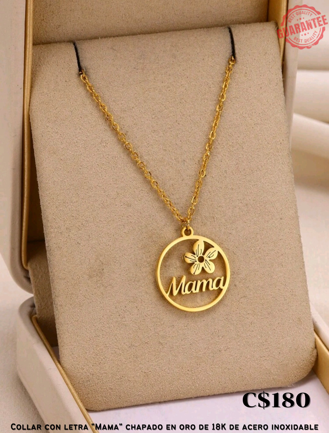 Collar con letra 'Mama'