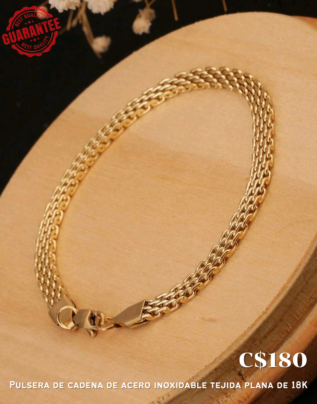 Pulsera de acero inoxidable