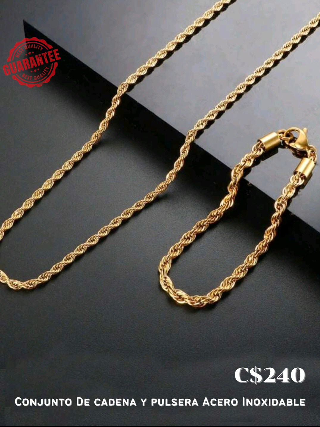 Conjunto de Cadena y Pulsera
