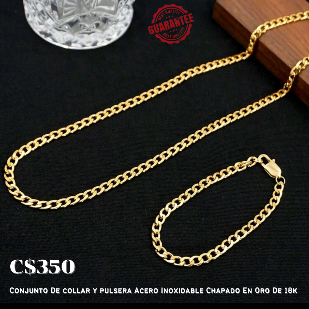 Conjunto de collar y pulsera