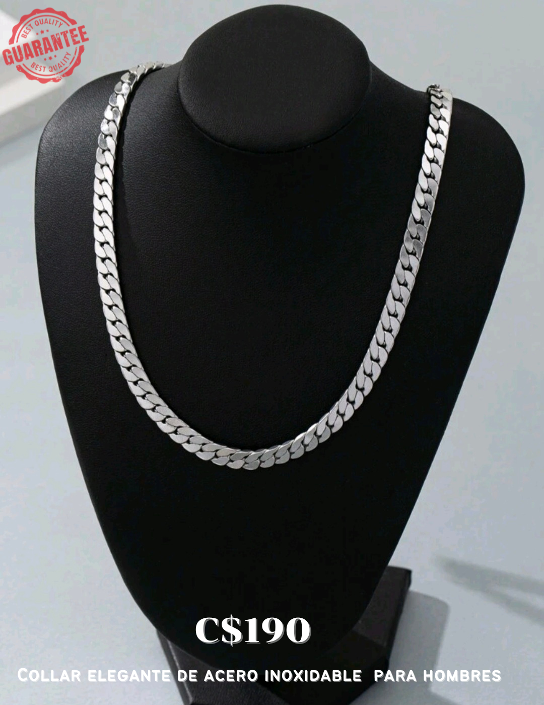 Collar de acero inoxidable