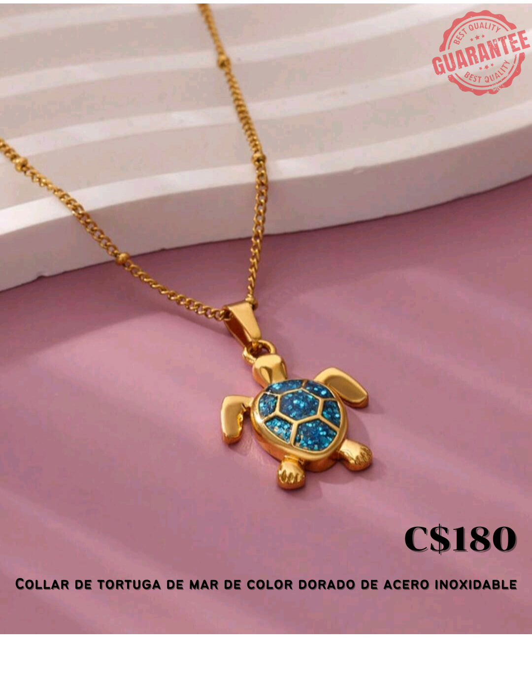 Collar de tortuga de mar