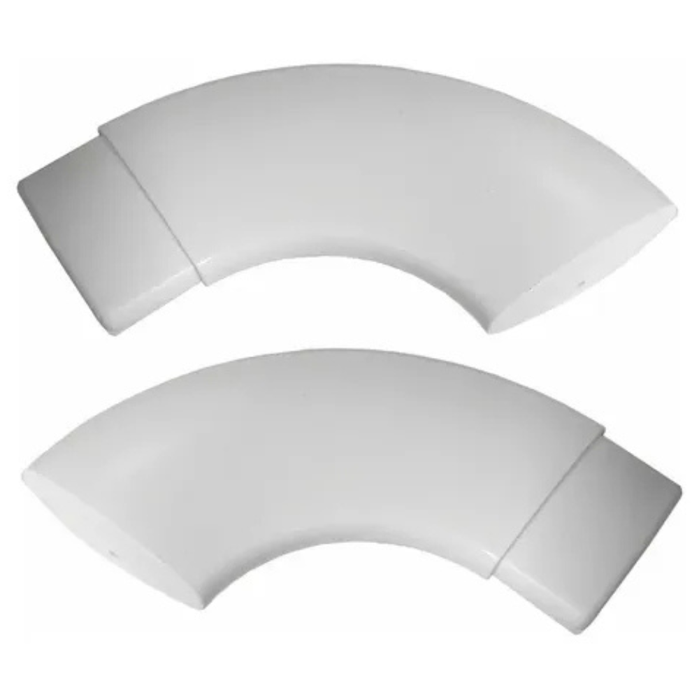 PAR DE CURVA CHATA EM ALUMINIO OU NYLON