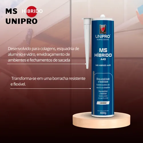 MS HIBRIDO A43 SELANTE ADESIVO DE ALTA PERFORMACE