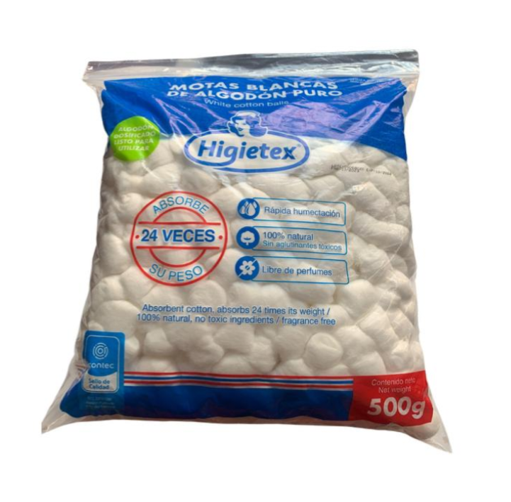 ALGODON MOTAS X 500 GR 	COD.	2148
