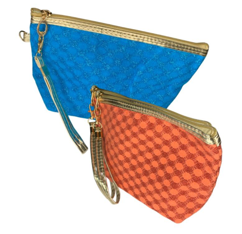 COSMETIQUERA 1501- B AZUL/NARANJA 	Cod.	2145