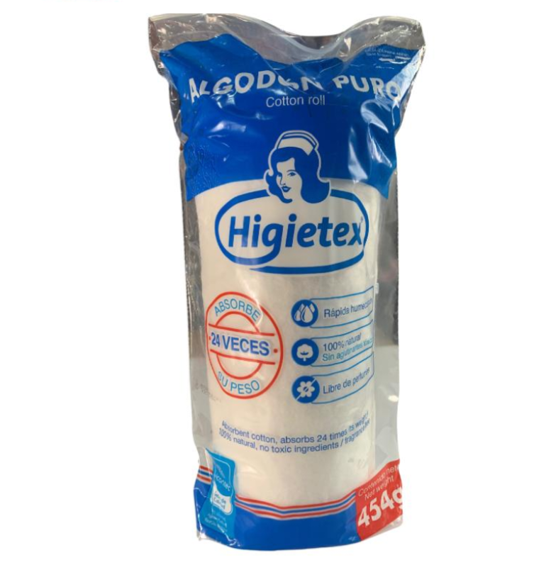 ALGODON ROLLO X 454 GR 	COD.	1027