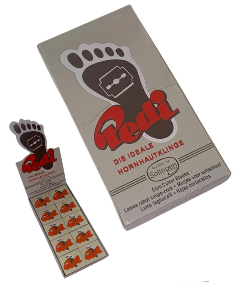 CUCHILLA PEDICURE X 100 UNI 	Cod.	1234