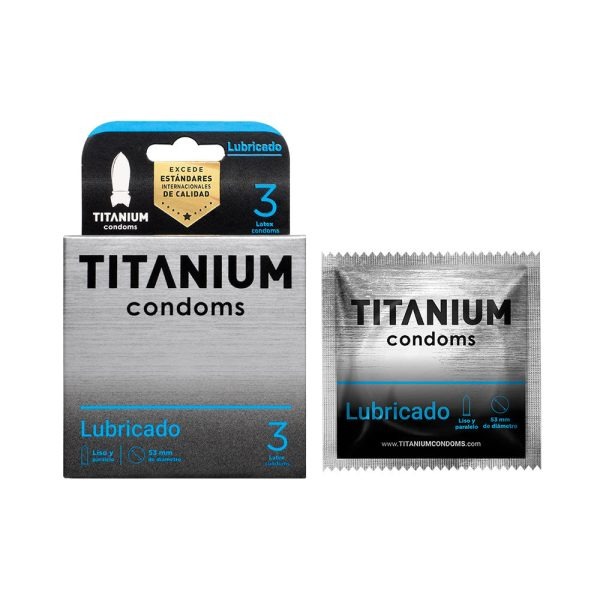 Condon Titanium Lubricado x 3 UND
