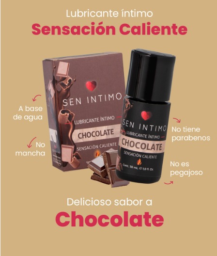 Lubricante Íntimo Caliente sabor a Chocolate