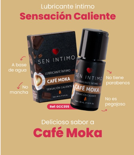 Lubricante Íntimo Caliente sabor a Café Moka