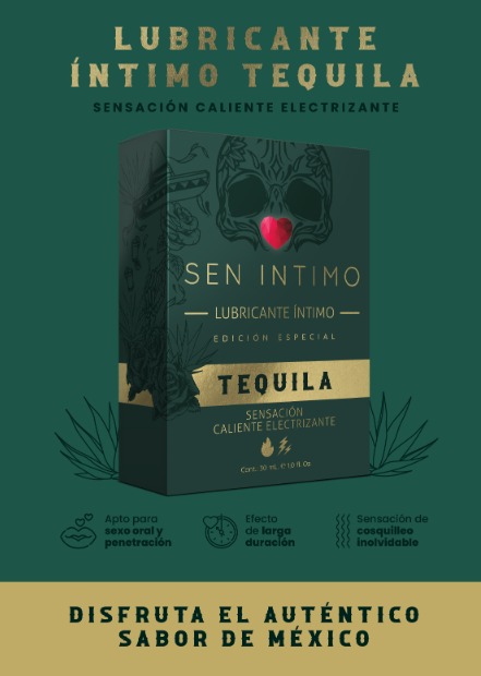 Lubricante Íntimo Electrizante con sabor a Tequila 