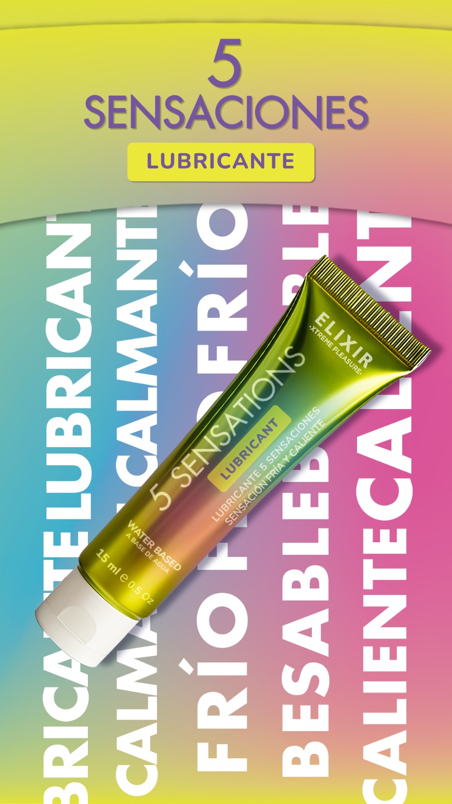 Lubricante cinco sensaciones Elixir 15ml
