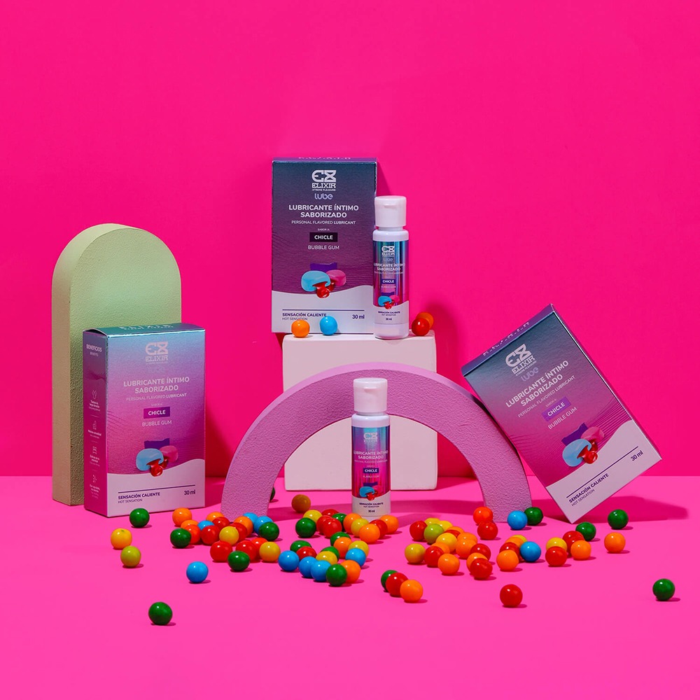 Lubricante Íntimo Caliente sabor a chicle 