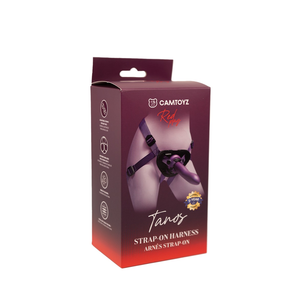 Tanos Arnés Strap-On con Dildo Ultra Suave – Camtoyz