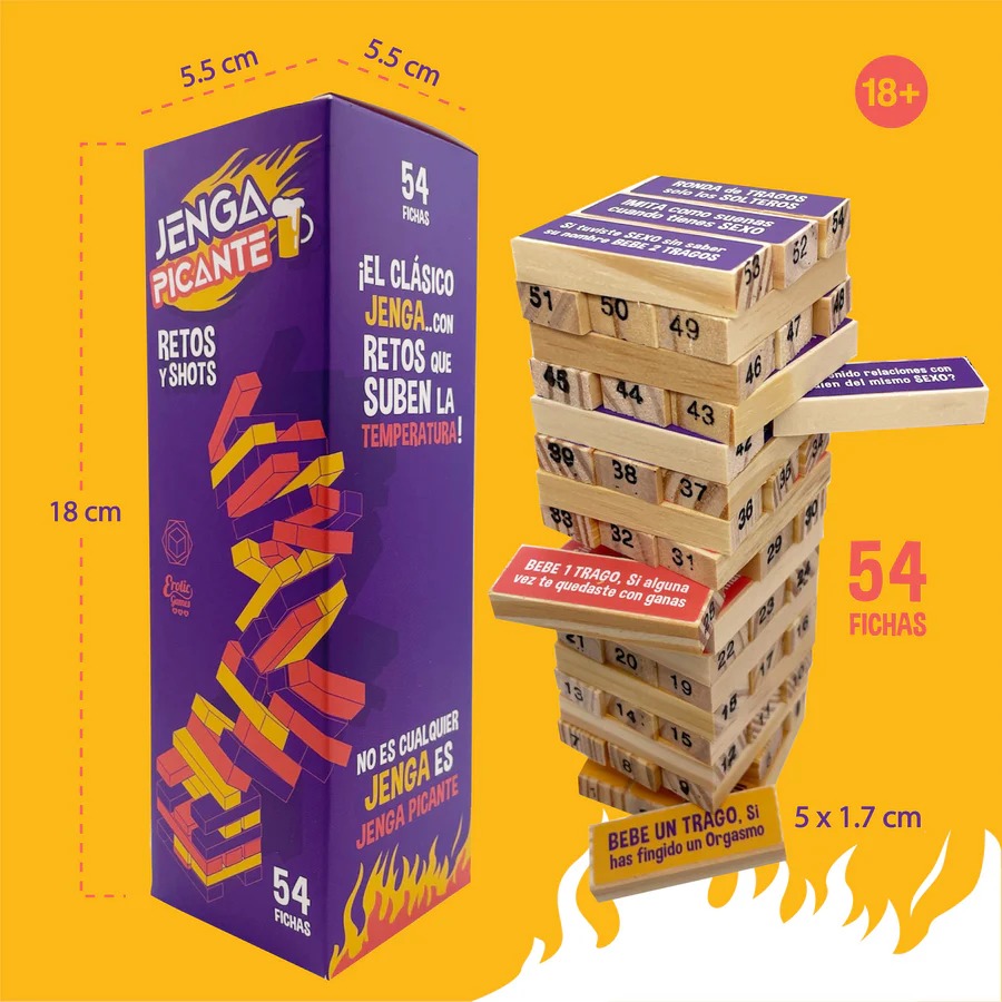 Juego Jenga Picante 