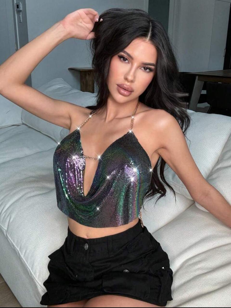 Top Halter Multicolor 