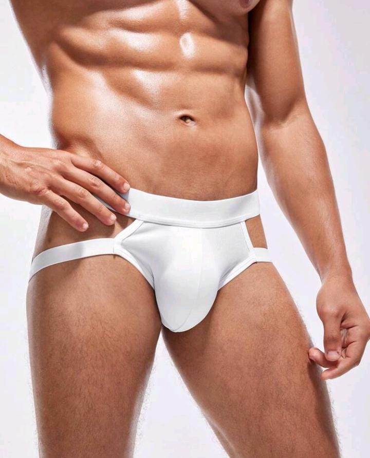 Suspensorio masculino blanco