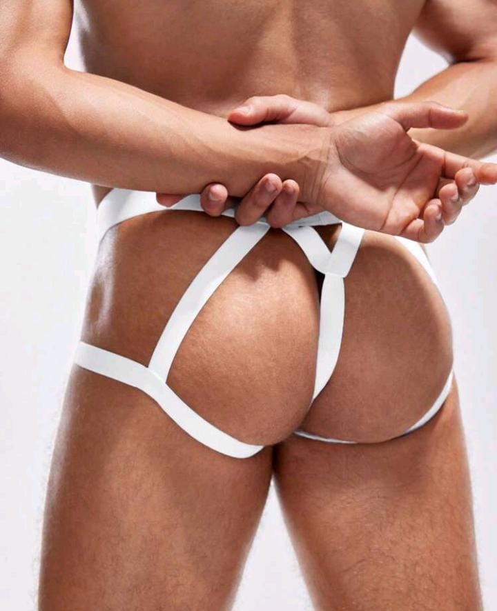 Suspensorio masculino blanco