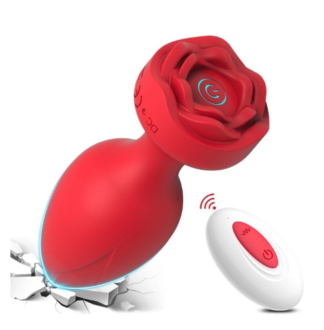 Plug Vibrador Rosa con Control 
