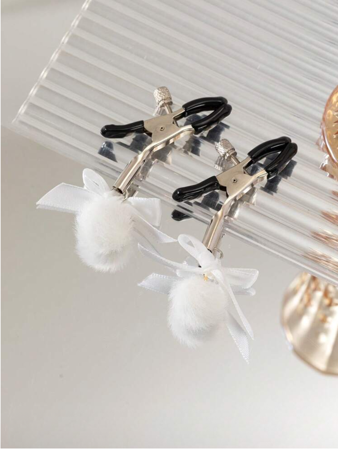 Pinzas Pezones con Pompones