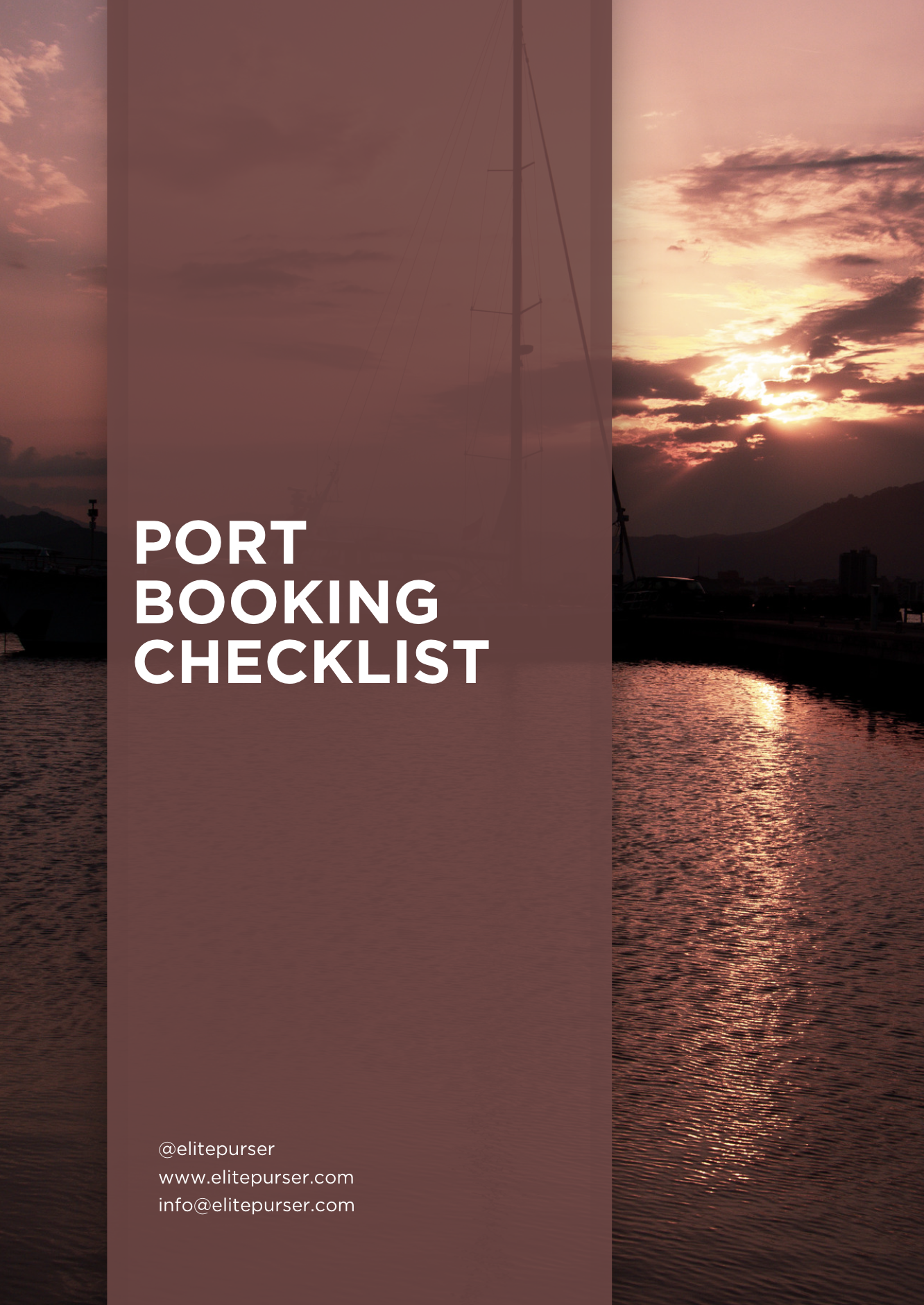 Port Booking Checklist