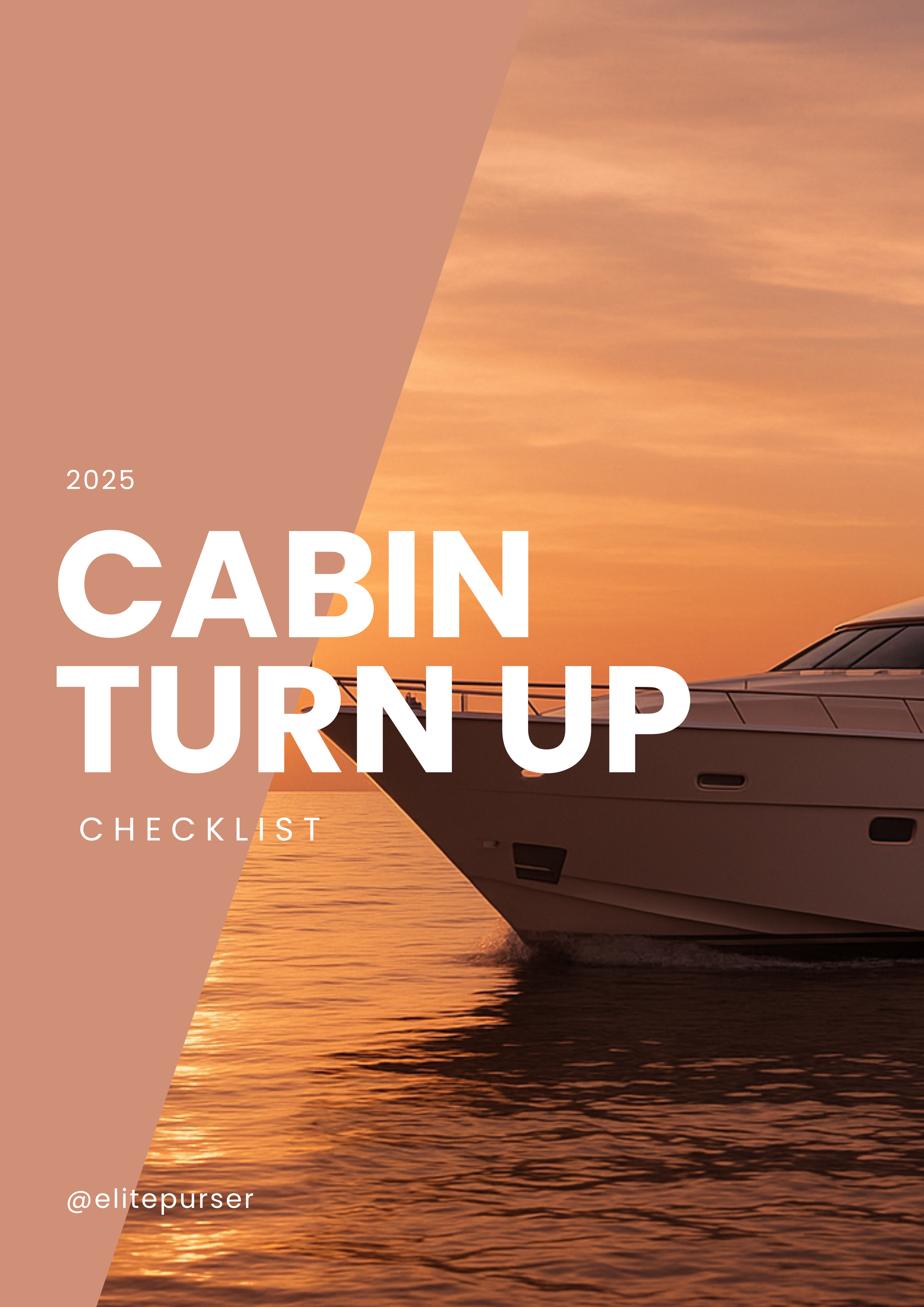 Cabin Turn Up Checklist 