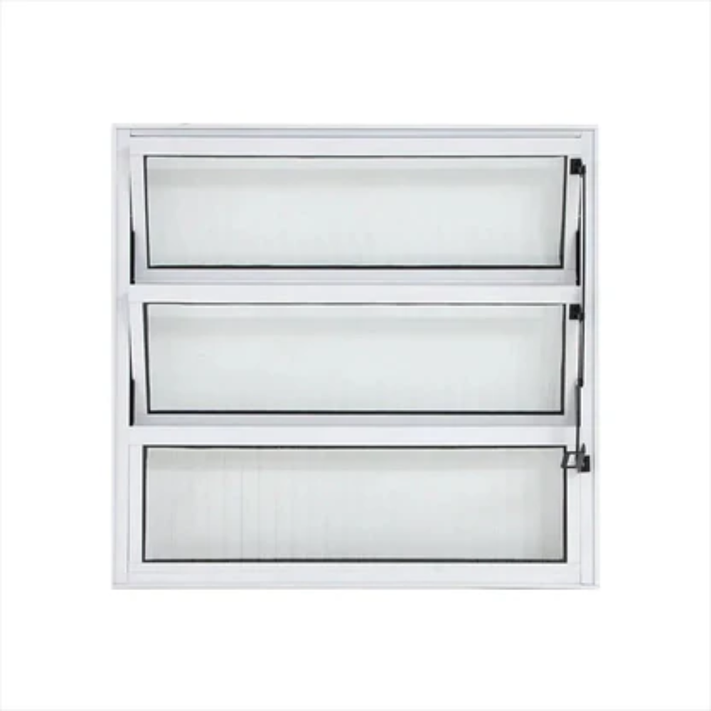 Janela Basculante 1 seção Alumínio branco