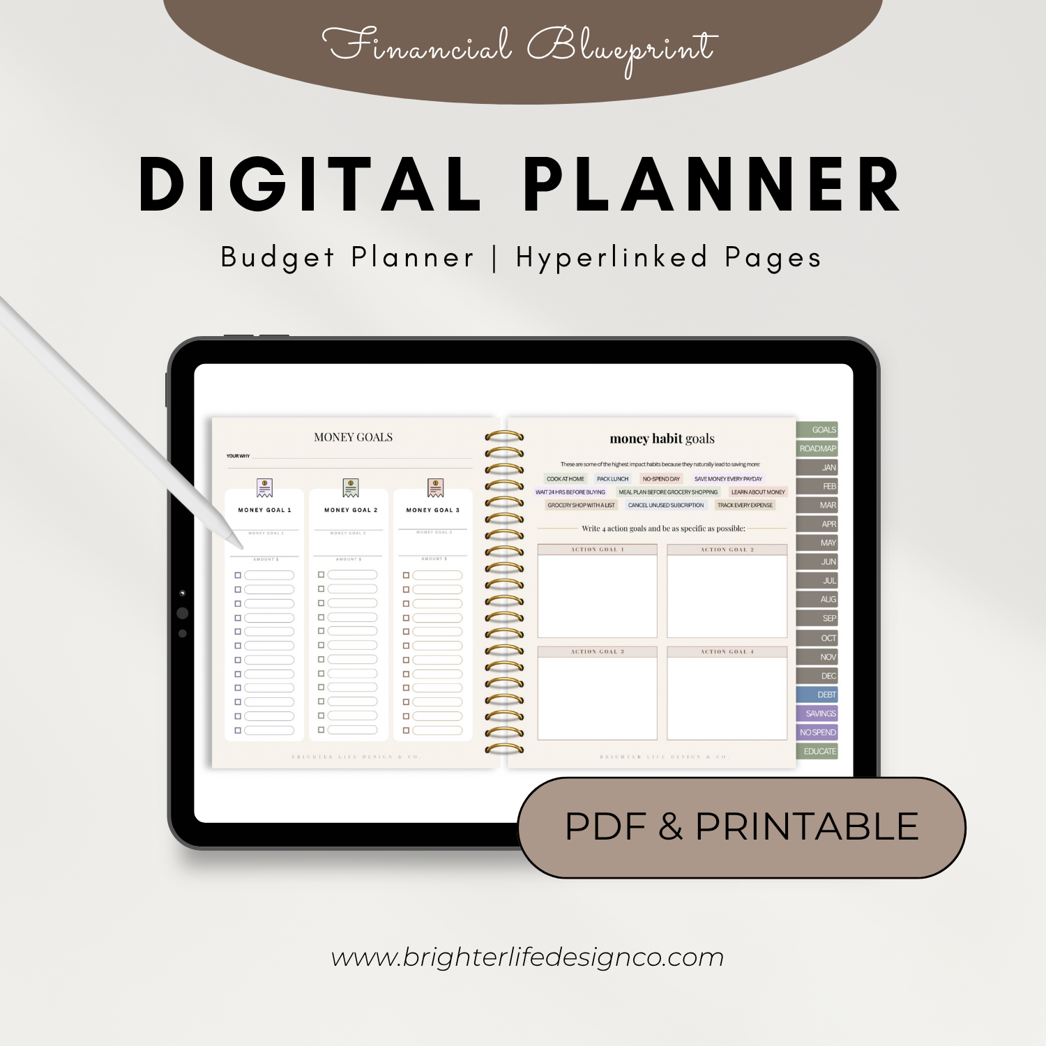 Budget Planner Financial Blueprint Digital