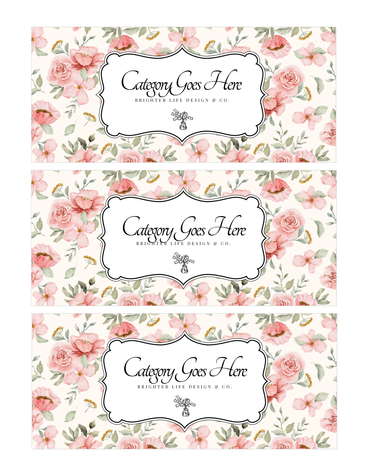 Preorder- 6 Handmade Envelopes size A6 - *Customize labels