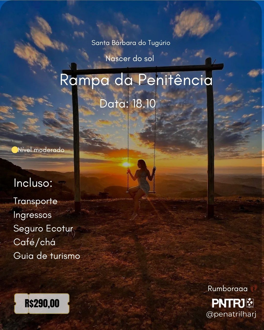 Rampa da Penitência + cachoeira 