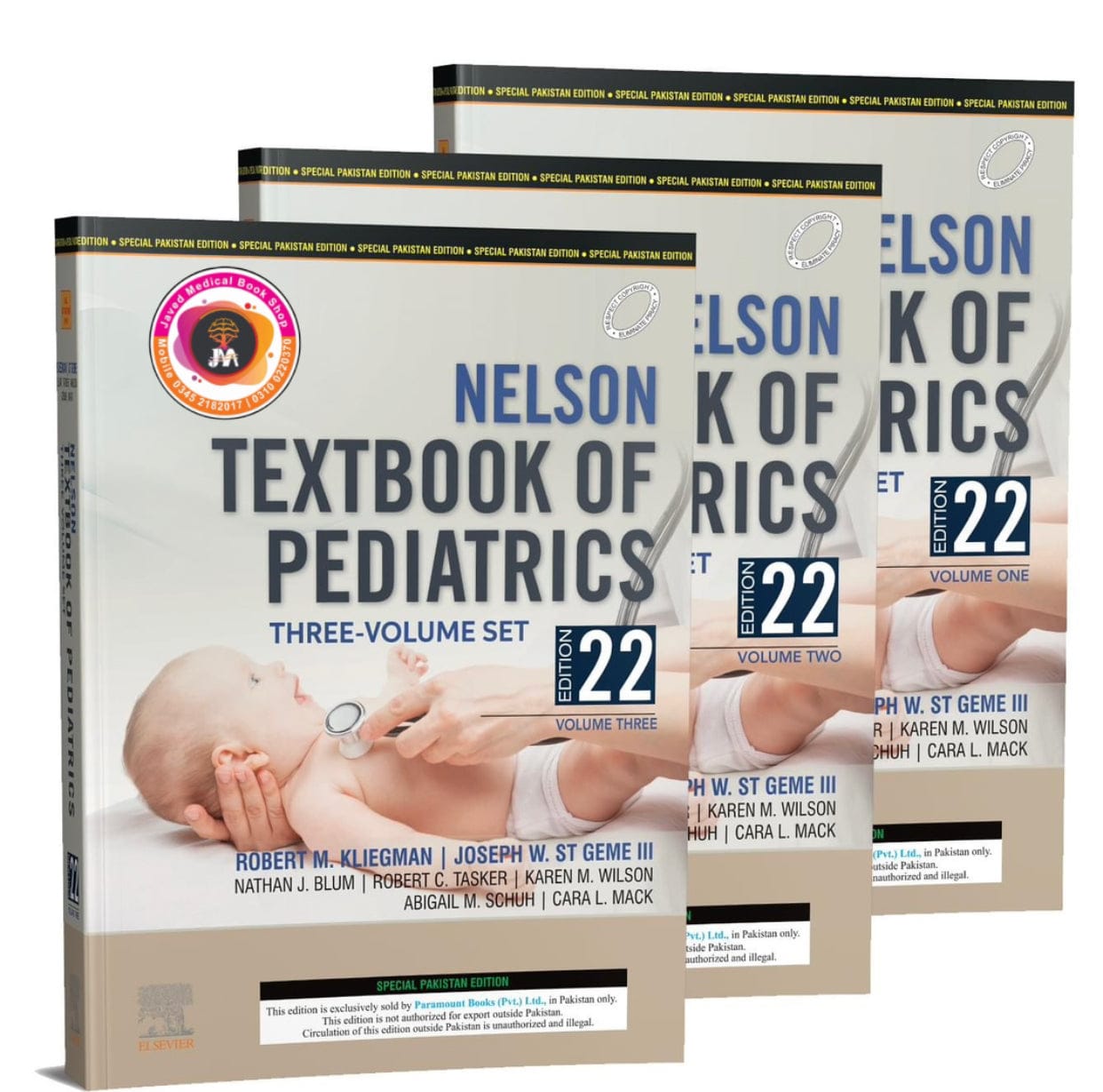 Nelson Textbook of Pediatrics, 22nd Edition, Three-Volume Set