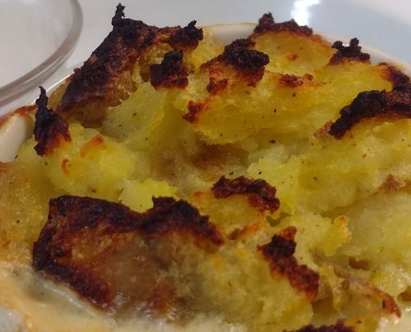 Scottish (haddock) cottage pie for two to three entrees