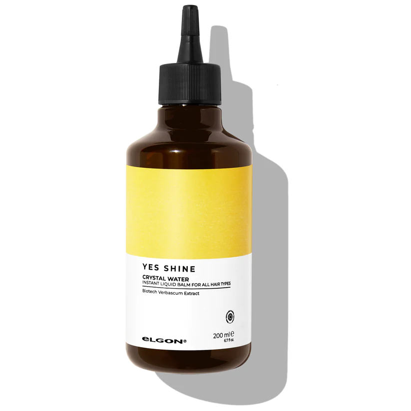 ELGON LIQUIDO YES SHINE CRYSTAL WATER Balsamo liquido illuminante ad azione istantanea per capelli extra lucenti 200ML